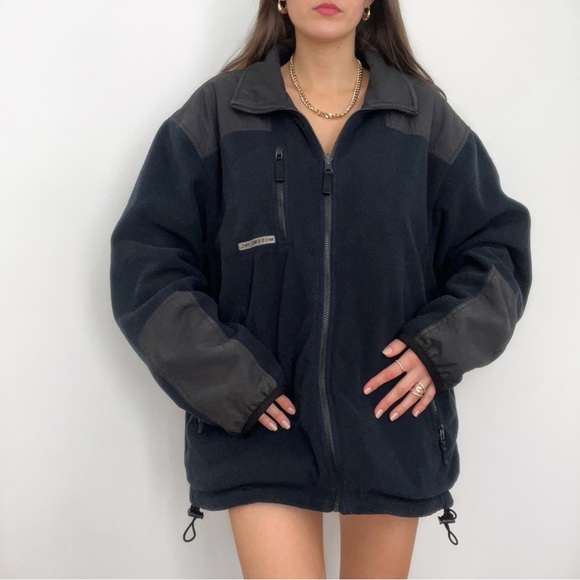 Mossimo reversible black/ blue fleece jacket, size XL 💙 - Picture 2 of 12